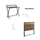 Escrivaninha Mesa Escritório Dobrável Sw014 1 Prateleira 93cm