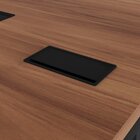 Escrivaninha Mesa Escritório Dupla Acoplar Pé Quadrado 90cm N