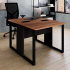 Escrivaninha Mesa Escritório Dupla Pé Quadrado 90cm Industria