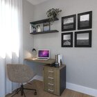 Escrivaninha Mesa Escritório E Home Office Com 4 Gavetas 112c