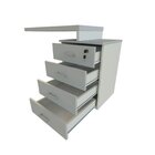 Escrivaninha Mesa Escritório E Home Office Com 4 Gavetas 112c