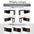 Escrivaninha Mesa Escritório E Home Office Em L Home Office 3