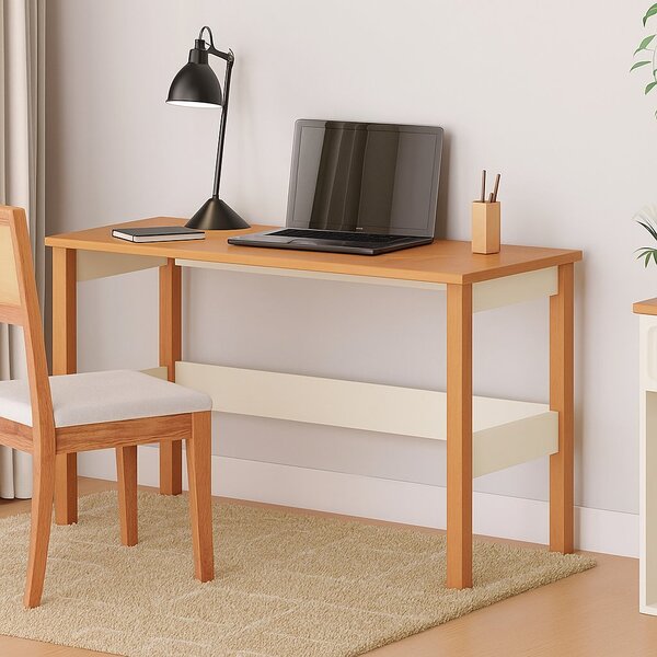 Escrivaninha Mesa Escritório Em Ananda 120cm Mdf Cabecasa Mad