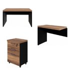 Escrivaninha Mesa Escritório Em L 120cmx150cm + Gaveteiro 210