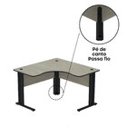 Escrivaninha Mesa Escritório Em L 130x130cm Etp 1313 Maxxi