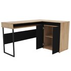 Escrivaninha Mesa Escritório Em L 133,5x101,6cm 2 Portas Chic