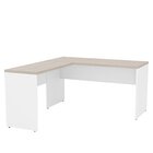 Escrivaninha Mesa Escritório Em L 160x150cm Tampo 3cm Carvalh