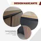 Escrivaninha Mesa Escritório Em L 180x190cm 2 Portas 3 Gaveta
