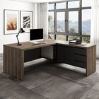 Escrivaninha Mesa Escritório Em L 180x190cm 2 Portas 3 Gaveta