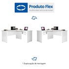 Escrivaninha Mesa Escritório Em L 2 Gavetas 150x120cm Thor Es