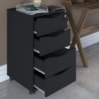 Escrivaninha Mesa Escritório Em L 8 Nichos Com Gaveteiro 4 Ga