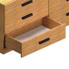 Escrivaninha Mesa Escritório Em L Com 6 Gavetas Cômoda 138cm