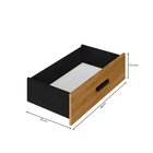 Escrivaninha Mesa Escritório Em L Com 6 Gavetas Cômoda Leonie