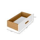 Escrivaninha Mesa Escritório Em L Com 6 Gavetas Cômoda Leonie