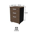 Escrivaninha Mesa Escritório Em L Com Gaveteiro 3 Gavetas Com