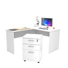 Escrivaninha Mesa Escritório Em L Com Gaveteiro Com Chave 120