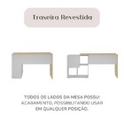 Escrivaninha Mesa Escritório Em L Com Nichos Moderna Urban Ca