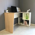 Escrivaninha Mesa Escritório Em L Com Nichos Moderna Urban Ca