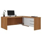 Escrivaninha Mesa Escritório Em L Diretor Com 5 Gavetas Y37 F