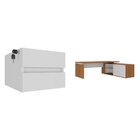 Escrivaninha Mesa Escritório Em L Diretor Com Armário E 2 Gav