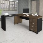 Escrivaninha Mesa Escritório Em L Diretor Tamburato Com 4 Gav