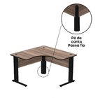Escrivaninha Mesa Escritório Em L Estação De Trabalho 1200 Ma