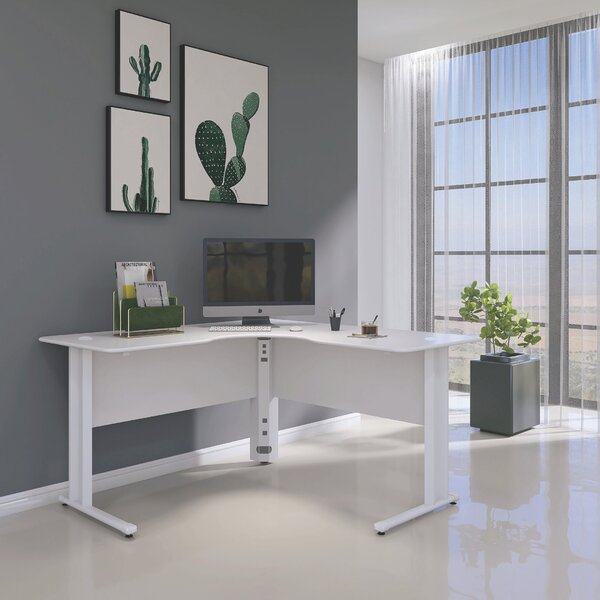 Escrivaninha Mesa Escritório Em L Estação De Trabalho 1200 Ma