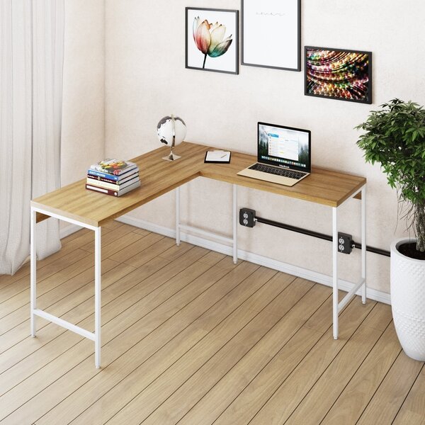 Escrivaninha Mesa Escritório Em L Estilo Active 135cm Industr