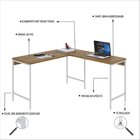 Escrivaninha Mesa Escritório Em L Estilo Active 135cm Industr