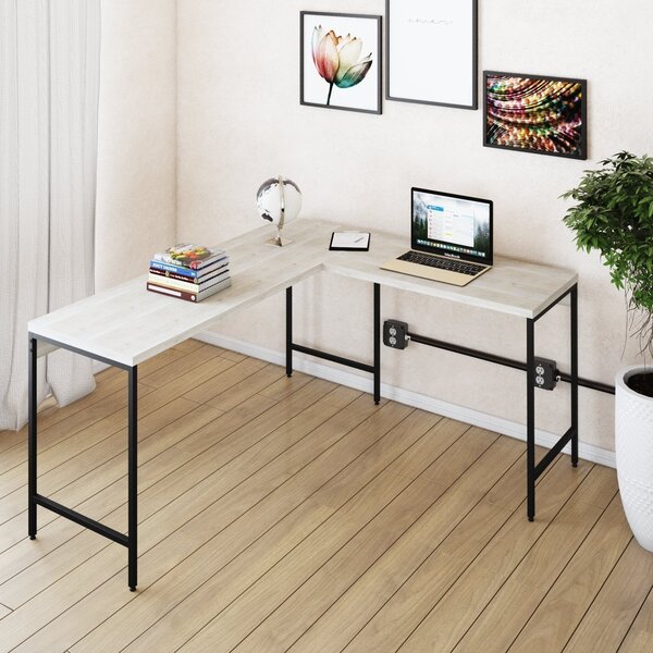 Escrivaninha Mesa Escritório Em L Estilo Active 150cm Industr