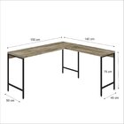 Escrivaninha Mesa Escritório Em L Estilo Active 150cm Industr
