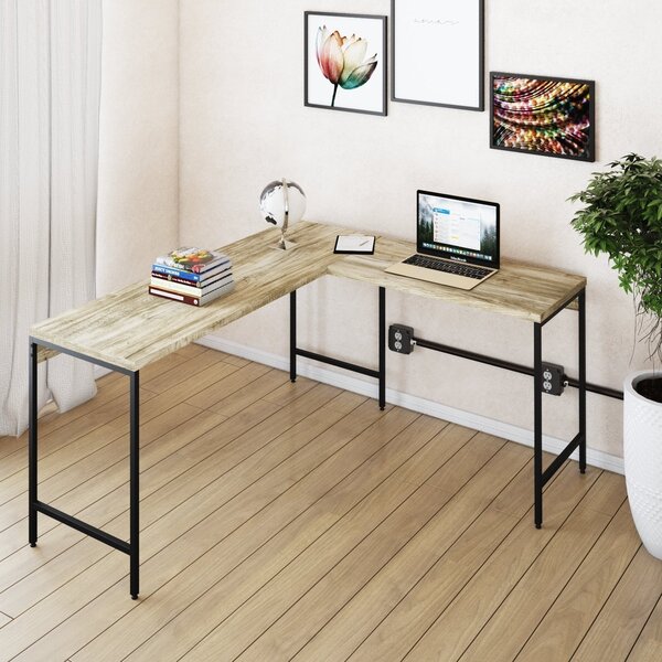 Escrivaninha Mesa Escritório Em L Estilo Active 150cm Industr