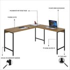 Escrivaninha Mesa Escritório Em L Estilo Active 150cm Industr