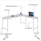 Escrivaninha Mesa Escritório Em L Estilo Active 150cm Industr