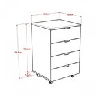 Escrivaninha Mesa Escritório Em L Estilo Com Gaveteiro Volant