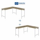 Escrivaninha Mesa Escritório Em L Estilo Industrial 135x140cm