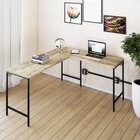 Escrivaninha Mesa Escritório Em L Estilo Industrial 150x140cm