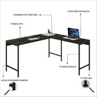 Escrivaninha Mesa Escritório Em L Estilo Industrial 150x140cm