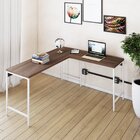 Escrivaninha Mesa Escritório Em L Estilo Industrial 150x140cm