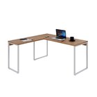 Escrivaninha Mesa Escritório Em L Estilo Industrial 150x150cm