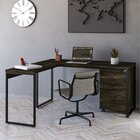 Escrivaninha Mesa Escritório Em L Estilo Industrial 150x150cm