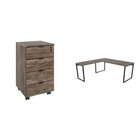 Escrivaninha Mesa Escritório Em L Estilo Industrial 150x150cm