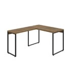 Escrivaninha Mesa Escritório Em L Estilo Kuadra 120cm Industr