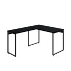 Escrivaninha Mesa Escritório Em L Estilo Kuadra 120cm Industr