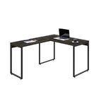 Escrivaninha Mesa Escritório Em L Estilo Kuadra 120cm Industr
