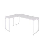 Escrivaninha Mesa Escritório Em L Estilo Kuadra 120cm Industr