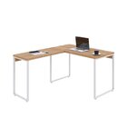 Escrivaninha Mesa Escritório Em L Estilo Kuadra 120cm Industr