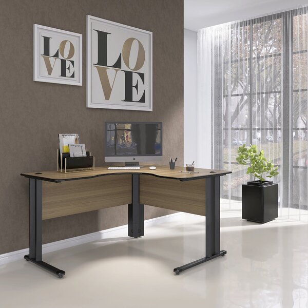 Escrivaninha Mesa Escritório Em L Etp 1313 Maxxi 130cm