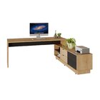 Escrivaninha Mesa Escritório Em L Executiva 200x180cm Com Bal