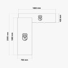 Escrivaninha Mesa Escritório Em L Executiva 200x180cm Com Bal